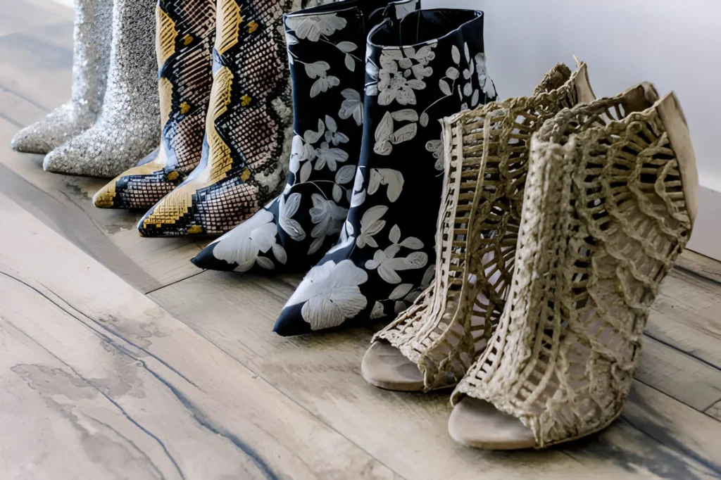 Mixing Textures: Leather, Suede & Fabric in Heeled Boots